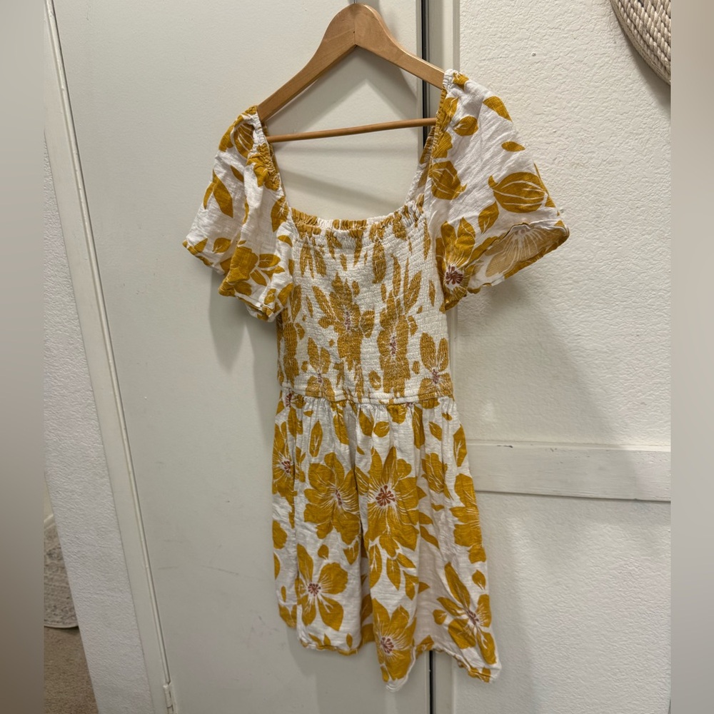 Rip Curl Azalea floral smocked mini dress XL - Picture 5 of 12